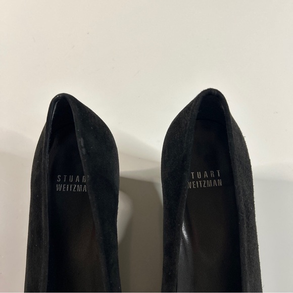 Stuart Weitzman Elegant Black Suede Women's Pumps 8 - Picture 12 of 12